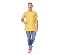 Hurry Jump Blouse médicale Femme infirmière Aide Soignante Soins Domicile 3 Poches 5 Pressions Couture 5 Files Popeline Yellow TM