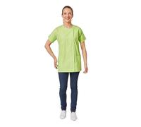 Hurry Jump Blouse médicale Femme infirmière Aide Soignante Soins Domicile 3 Poches 5 Pressions Couture 5 Files Popeline Green Apple TM