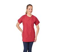 Hurry Jump Blouse médicale Femme infirmière Aide Soignante Soins Domicile 3 Poches 5 Pressions Couture 5 Files Popeline Burgundy TM