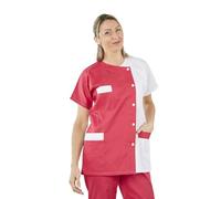 Hurry Jump Blouse médicale infirmière Aide soingante Aide à Domicile Couleurs Blanc Fushia T3-44/46