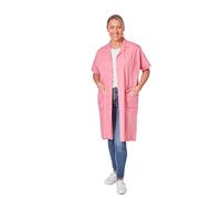 Hurry Jump Blouse travail femme manches courtes rose blouse medecine laboratoire blouse ménage blouse professionnelle femme de chambre 3 poches col tailleur pressionsl T0-36