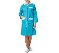 Hurry Jump Blouse Travail Femme ménage Industrie Turquoise et Blanche T5