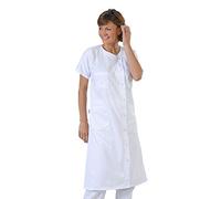 Hurry Jump Label Blouse Blouse médicale Femme Manches Courtes col Rond Piqué Aspect cotelé moderneCouleurs Blanc Pressions inoxydables Lavage Machine 90 degrés ou Industriel T6-56/58