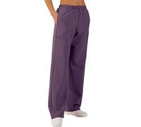 Hurry Jump Pantalon Travail Taille Elastique + Cordon Clinique Hopital veteriniaire Infirmiere Nettoyage hotellerie Popeline Dark Purpule 531 T1-38/40
