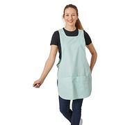 Hurry Jump Tablier chasuble Tablier de travail Femme Tablier nettoyage uniforme de travail sante hotellerie VERT NIL LIS VERT NIL
