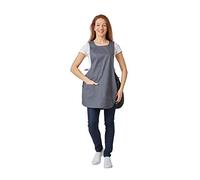 Hurry Jump Tablier chasuble Tablier de travail Femme Tablier nettoyage uniforme de travail sante hotellerie GRIS FONCE LIS GRIS