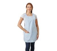 Hurry Jump Tablier chasuble Tablier de travail Femme Tablier nettoyage uniforme de travail sante hotellerie RAYE CIEL LIS BLC