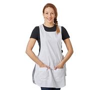 Hurry Jump Tablier chasuble Tablier de travail Femme taille unique BLC LIS BLC Taille unique avec lien de réglage coté Blanc