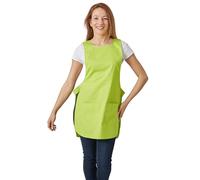 Hurry Jump Tablier chasuble Tablier sans manches femme type blouse chasuble Tablier sans manches femme type blouse chasuble avec patte réglage Pressions S LIME
