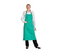 Hurry Jump - Tablier Cuisine Homme Professionnel Tablier de Cuisine Femme, Unisexe, 2 Poches, Ajustable, Élégant, Confortable, Pour Restaurant, Barbecue, Café, Serveurs, École, Vert Foncé, TU