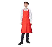 Hurry Jump - Tablier Cuisine Homme Professionnel Tablier de Cuisine Femme, Unisexe, 2 Poches, Ajustable, Élégant, Confortable, Pour Restaurant, Barbecue, Café, Serveurs, École, Rouge, TU