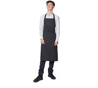 Hurry Jump - Tablier Cuisine Homme Professionnel Tablier de Cuisine Femme, Unisexe, 2 Poches, Ajustable, Élégant, Confortable, Pour Restaurant, Barbecue, Café, Serveurs, École, Noir, TU