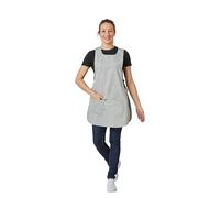 Hurry Jump Tablier sans manches femme type blouse avec patte réglage Pressions S GRIS CLAIR
