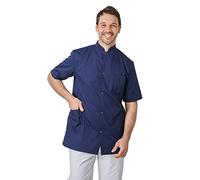Hurry Jump Tunique médical Blouse de Travail médical infirmer dentisite ergothérapeute Blouse médicale Homme sergé Marine T1