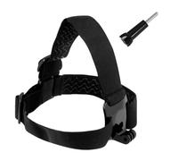 Hurtel Bandeau pour caméra de sport GoPro, DJI Osmo Action, EKEN, SJCam, Insta360 + longue vis de fixation Noir