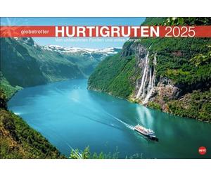 Hurtigruten Globetrotter Calendrier 2025 - Des fjords intacts et des montagnes silencieuses : une croisière vers le Cap Nord dans un superbe calendrier de voyage Heye