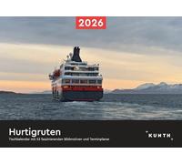Hurtigruten KUNTH Calendrier de bureau 2026 : calendrier hebdomadaire avec motifs photo fascinants et un agenda pratique (KUNTH avec planificateur hebdomadaire)