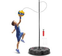 Hurtle Jeu de Tetherball Extérieur Réglable 1,2 à 2,7 m - Set Complet avec Base Lestable et Balle Corde Jeu de Jardin Stable pour Enfants Ados Famille Patio Pelouse