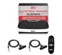 Plateforme Vibrante de Gym - Hurtle - blanc - Facile à transporter noir / blanc G