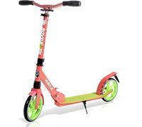 Hurtle Trottinette 2 Roues Réglable - Scooter Pliable Portable avec Guidon T-Bar, Plateau Antidérapant, pour Enfants Adolescents Adultes, Sangle de Transport Incluse