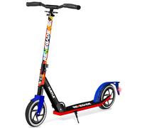 Hurtle Trottinette 2 Roues Réglable - Scooter Pliable Portable avec Guidon T-Bar, Plateau Antidérapant, Pour Enfants Adolescents Adultes, Sangle de Transport Incluse