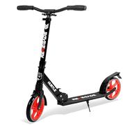 Hurtle Trottinette 2 Roues Réglable - Scooter Pliable Portable avec Guidon T-Bar, Plateau Antidérapant, pour Enfants Adolescents Adultes, Sangle de Transport Incluse