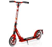 Trottinette Enfant - Hurtle - Rouge - guidon en T ajustable - Pliable