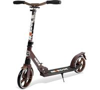 Hurtle Trottinette Enfant/Adulte/Adolescent- Trottinette à 2 Roues avec Guidon T-Bar Réglable-Plateau en Alliage Antidérapant-Scooter Portable pour Enfants avec Sangle de Transport