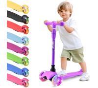 Hurtle Trottinette Enfant et Tout-Petit - Trottinette Tricycle de Qualité avec Plateau Stable et Roues à LED Lumineuses Visiter la Boutique Hurtle