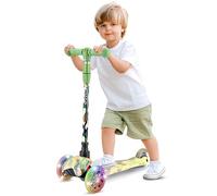 Hurtle Trottinette Enfant et Tout-Petit - Trottinette Tricycle de Qualité avec Plateau Stable et Roues à LED Lumineuses