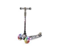 Hurtle Trottinette pour Tout-Petits avec Roues LED - Trottinette 3 Roues pour Enfants de 2 à 5 Ans, Guidon réglable de 25'' à 28'', Style Planche légère, Utilisation intérieure/extérieure, Plateau