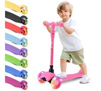 Hurtle Trottinette pour Jeunes Enfants avec Roues LED Illuminantes, Style Tricycle pour Stabilité, Légère, Idéale pour Une Utilisation Intérieure/Extérieure, Convient aux Enfants de 2 à 5 Ans