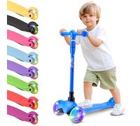 Hurtle Trottinette pour Jeunes Enfants avec Roues LED Illuminantes, Style Tricycle pour Stabilité, Légère, Idéale pour Une Utilisation Intérieure/Extérieure, Convient aux Enfants de 2 à 5 Ans