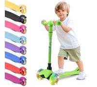 Hurtle Trottinette pour Jeunes Enfants avec Roues LED Illuminantes, Style Tricycle pour Stabilité, Légère, Idéale pour Une Utilisation Intérieure/Extérieure, Convient aux Enfants de 2 à 5 Ans