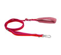 Hurtta Laisse Réglable Avec Porte-Ventouse Et Poche Secrète Rose-Rouge