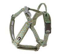 Hurtta Razzle-Dazzle Harnais rembourré en Y pour Chien 100% Polyester recyclé Vert 65-80 cm