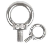 huruirui 10pcs Anneau de Levage M3 Boulon à Oeil Acier Inoxydable 304 A2-70 Anneau a Visser Piton à Oeil Filetage Mâle pour Fixation, Suspension Intérieur et Extérieur