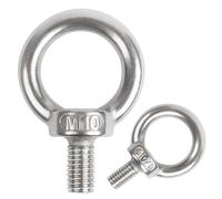 huruirui 2pcs Anneau de Levage M10 Boulon à Oeil Acier Inoxydable 304 A2-70 Anneau a Visser Piton à Oeil Filetage Mâle pour Fixation, Suspension Intérieur et Extérieur