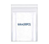 huruirui 6x9cm/300pcs Sachet Plastique Transparent Refermables Pochon Petit Emballage Sac Plastique Sacs en plastique Fort et Robuste Adaptés au Stockage Hermétique de Petits Objets 160mµ