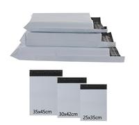 huruirui Enveloppe Plastique Expédition 25x35cm 30x42cm 35x45cm 30pcs Pochette Colis Vinted Opaque Autocollant Envoi de Enveloppe Plastique Expedition pour Vêtements Logistique Emballage Transport