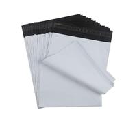 huruirui Enveloppe Plastique Expédition/Emballage colis Vinted/Pochette Envoie Colis 32cmX45cm Nouveaux Matériaux Opaque Inviolable et Résistant à l'eau Blanc 30pcs