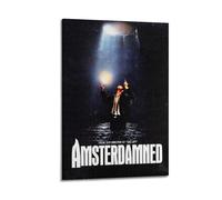 HURYEORHYH Amsterdamned2 Affiches imprimées d'art mural vintage - Peinture décorative sur toile pour salon, chambre à coucher - 60 x 90 cm - Style cadre