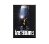 HURYEORHYH Amsterdamned2 Poster imprimé vintage sur toile pour salon, chambre à coucher, 30 x 45 cm, sans cadre