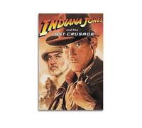 HURYEORHYH Indiana Jones And The Last Crusade 1989 (1) Poster mural vintage décoratif sur toile pour salon, chambre à coucher, 50 x 75 cm, style sans cadre