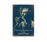 HURYEORHYH Pablo Escobar Poster mural vintage décoratif sur toile pour salon, chambre à coucher, 60 x 90 cm, sans cadre