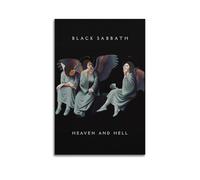 HURYEORHYH Poster Black Sabbath Heaven&Hell - Impression sur toile vintage - Décoration murale pour salon, chambre à coucher - 40 x 60 cm - Sans cadre