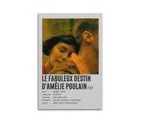 HURYEORHYH Poster imprimé Le Fabuleux Destin D'Amélie Poulain - Art mural vintage - Peinture décorative sur toile pour salon, chambre à coucher - 60 x 90 cm - Style sans cadre