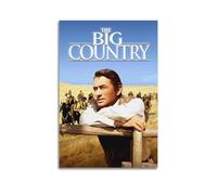 HURYEORHYH Poster imprimé The Big Country - Art mural vintage - Impression sur toile pour salon, chambre à coucher - 30 x 45 cm - Sans cadre