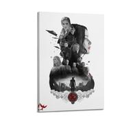 HURYEORHYH The Hunger Games Poster mural vintage décoratif sur toile pour salon, chambre à coucher, 30 x 45 cm, style cadre