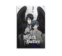 HURYWRTTH Black Butler1 Impression sur toile style vintage pour salon, chambre à coucher, 20 x 30 cm, sans cadre